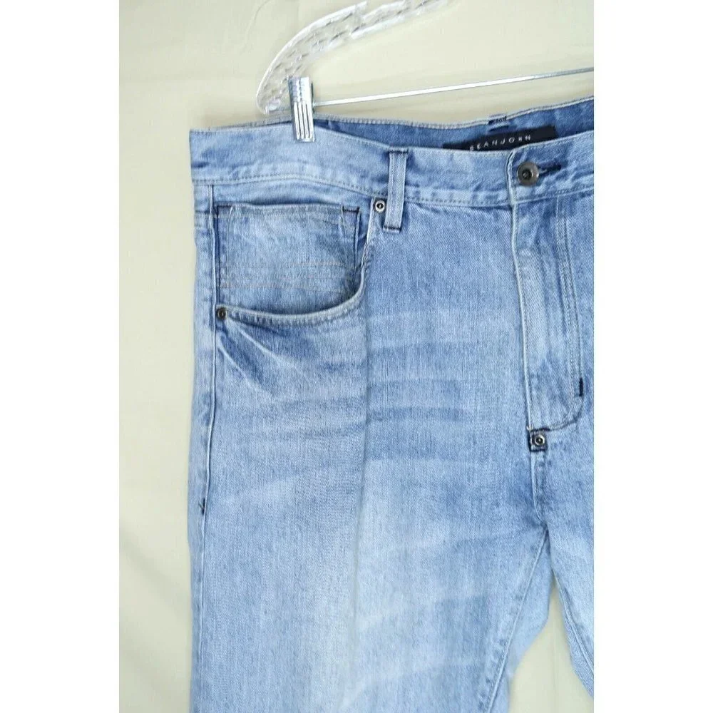 Sean John Jeans Light Wash Hamilton Classic Relaxed Fit Denim Men's 39x29 Y2K